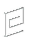 TOALHEIRO CARACOL 600 MM INOX POLIDO