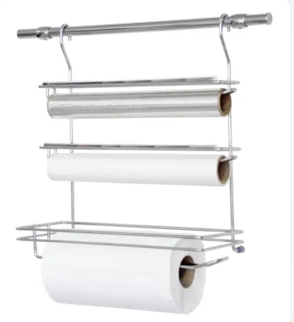 [0000002534640] PORTA-ROLOS TRIPLO ACO INOX REF 3001
