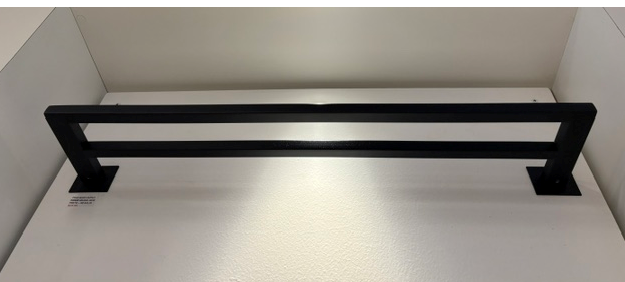 [0000002579908] TOALHEIRO DUPLO 600MM MANNA INOX PRETO