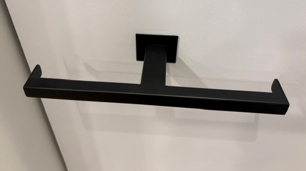 PAPELEIRA DUPLA MANNA INOX PRETO