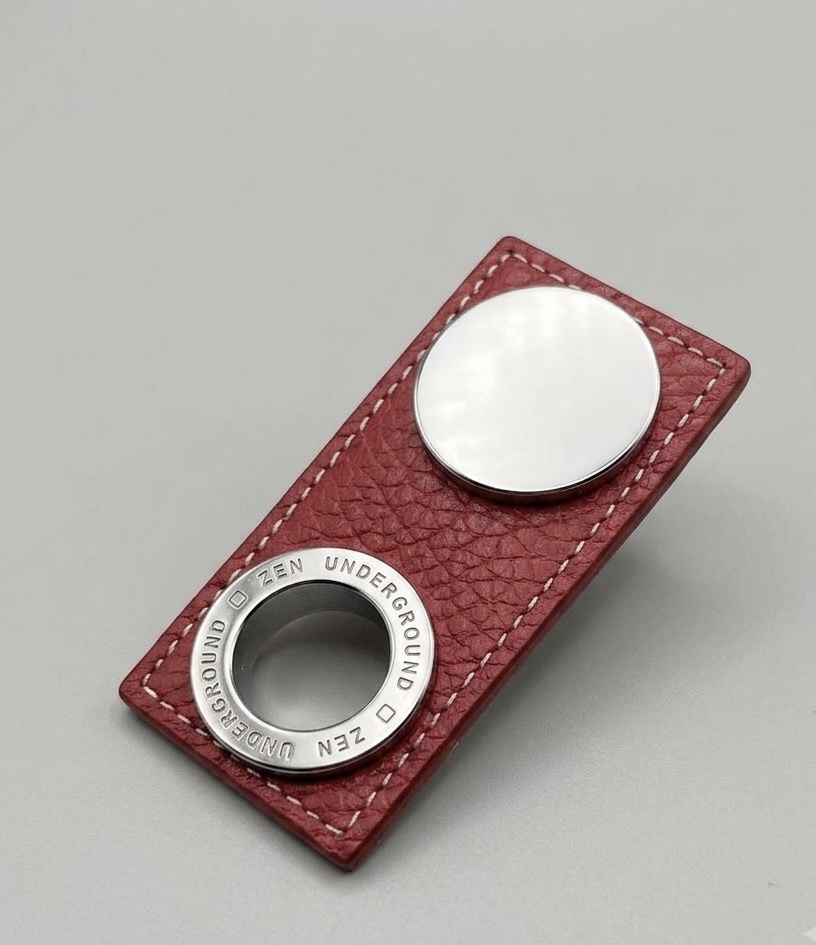 PUX GARAGE PONTO CR/COURO VERMELHO ZP1253.739*