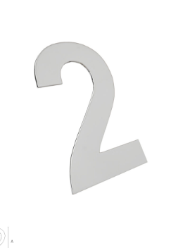 [0000002377030] ALGARISMO "2" INOX POLIDO IL-ALG-50-