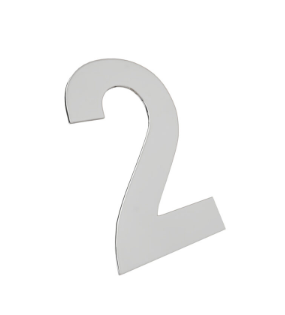 [0000002364543] ALGARISMO "2" INOX POLIDO IL-ALG-100 INX -