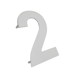 [0000002377315] ALGARISMO "2" INOX POLIDO IL-ALG-156-INX