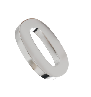 [0000002370492] ALGARISMO "0" IL-CAIXA-20 CM INOX POLIDO