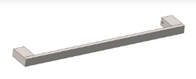 [0000002580085] TOALHEIRO SIMPLES TINA 300MM POLIDO